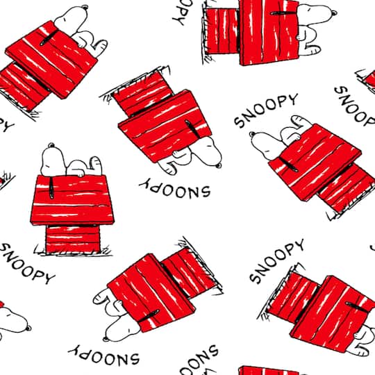 Peanuts&#xAE; Snoopy Sleepy House Cotton Fabric